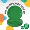 100 Count Emerald Green Paper Plates Durable Disposable Party Plates for Events 10"